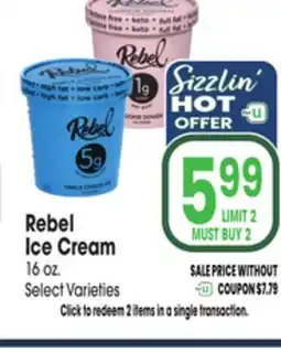 Jewel-Osco Rebel Ice Cream offer