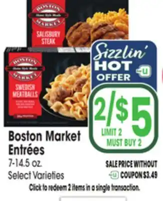Jewel-Osco Boston Market Entrées offer