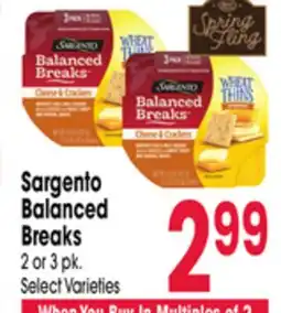 Jewel-Osco Sargento Balanced Breaks offer