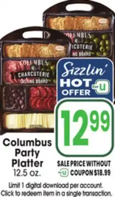 Jewel-Osco Columbus Party Platter offer