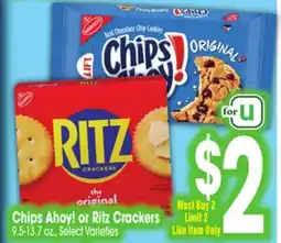 Jewel-Osco Chips Ahoy! or Ritz Crackers offer