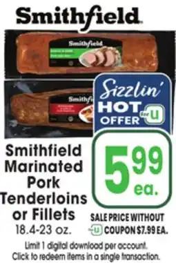 Jewel-Osco Smithfield Marinated Pork Tenderloins or Fillets offer