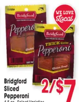 Jewel-Osco Bridgford Sliced Sliced Pepperoni offer