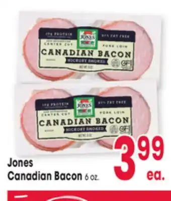 Jewel-Osco Jones Canadian Bacon offer