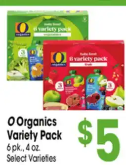Jewel-Osco O Organics Variety Pack offer