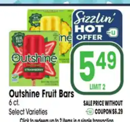 Jewel-Osco Outshine Fruit Bars offer