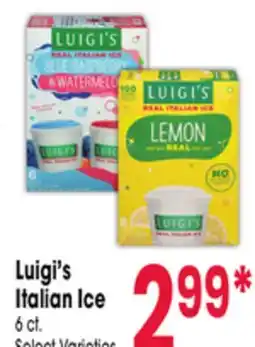 Jewel-Osco Luigi's Italian Ice offer