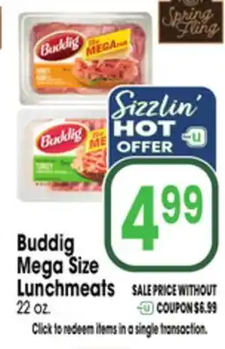 Jewel-Osco Buddig Mega Size Lunchmeats offer