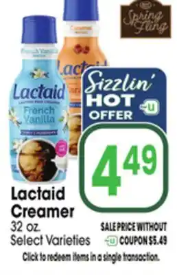 Jewel-Osco Lactaid Creamer offer