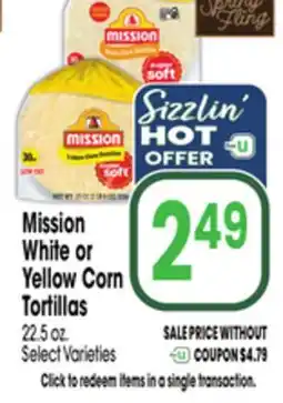 Jewel-Osco Mission White or Yellow Corn Tortillas offer