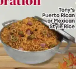 Tony’s Fresh Market Tony's Puerto Rican or Mexican Style Rice offer