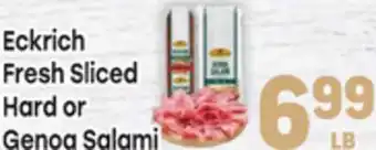 Tony’s Fresh Market Eckrich Fresh Sliced Hard or Genoa Salami offer