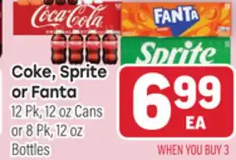 Tony’s Fresh Market Coke, Sprite or Fanta offer