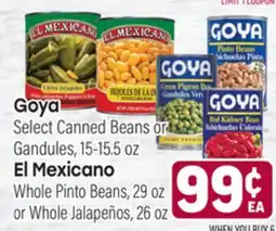 Tony’s Fresh Market Goya or El Mexicano offer