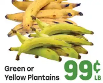 Tony’s Fresh Market Green or Yellow Plantains offer