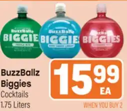 Tony’s Fresh Market BuzzBallz Biggies Cocktails offer