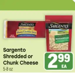 Tony’s Fresh Market Sargento Shredded or Chunk Cheese offer