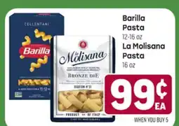 Tony’s Fresh Market Barilla Pasta 12-16oz La Molisana Pasta 16 oz offer