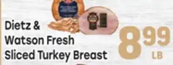 Tony’s Fresh Market Dietz & Watson Fresh Sliced Turkey Breast offer