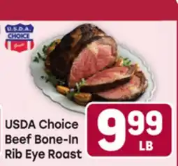 Tony’s Fresh Market USDA Choice Beef Bone-In Rib Eye Roast offer