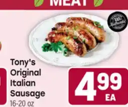 Tony’s Fresh Market Tony's Original Italian Sausage offer