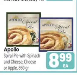 Tony’s Fresh Market Apollo Spiral Pie with Spinach and Cheese, Cheese or Apple offer
