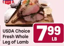 Tony’s Fresh Market USDA Choice Fresh Whole Leg of Lamb offer