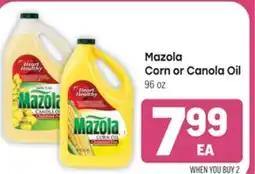 Tony’s Fresh Market Mazola Corn or Canola Oil offer