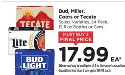 Food 4 Less Bud, Miller, Coors or Tecate offer