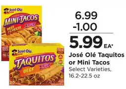 Food 4 Less José Olé Taquitos or Mini Tacos offer