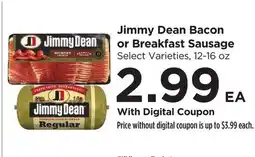 Food 4 Less Jimmy Dean Bacon or Breakfast Sausage offer