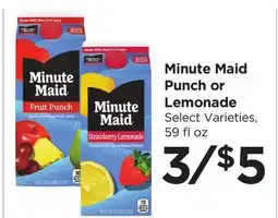Food 4 Less Minute Maid Punch or Lemonade offer