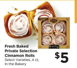 Food 4 Less Fresh Baked Private Selection Cinnamon Rolls offer