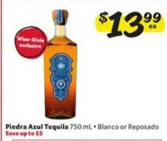 Winn Dixie Piedra Azul Tequila offer