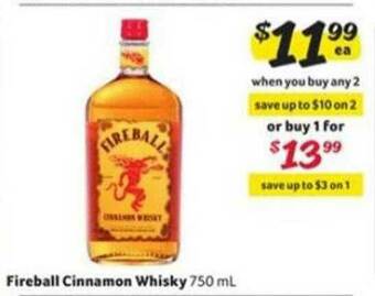 Winn Dixie Fireball Cinnamon Whisky offer