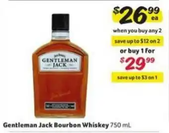 Winn Dixie Gentleman Jack Bourbon Whiskey offer