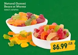 Sprouts Farmers Market Natural Gummi Bears or Worms offer