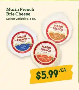 Sprouts Farmers Market Marin French Brie Cheese offer