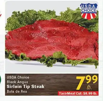 Rio Valley Market USDA Choice Black Angus Sirloin Tip Steak offer