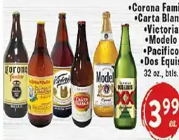 Rio Valley Market Corona Familiar • Carta Blanca • Victoria • Modelo Special • Pacifico • Dos Equis offer