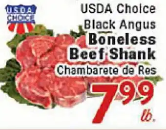 Rio Valley Market USDA Choice Black Angus Boneless Beef Shank offer