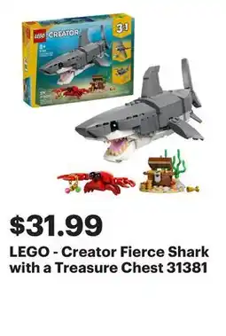 Best Buy LEGO - Creator Fierce Shark with a Treasure Chest 31381 offer