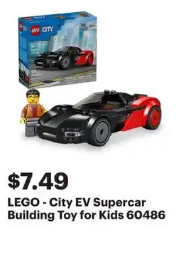Best Buy LEGO - City EV Supercar Building Toy for Kids 60486 offer