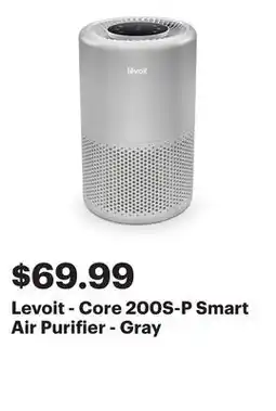 Best Buy Levoit - Core 200S-P Smart Air Purifier - Gray offer