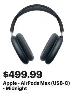 Best Buy Apple - AirPods Max (USB-C) - Midnight offer