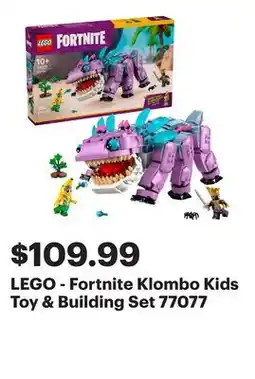 Best Buy LEGO - Fortnite Klombo Kids Toy & Building Set 77077 offer