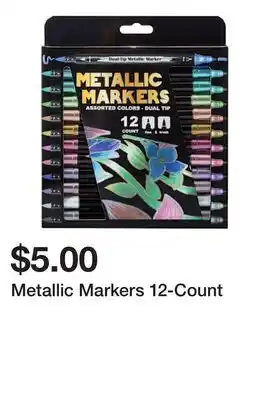 Five Below Metallic Markers 12-Count offer