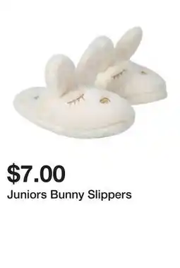 Five Below Juniors Bunny Slippers offer