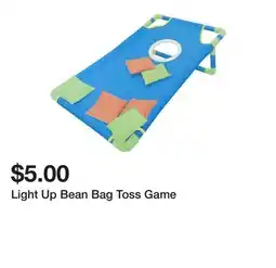 Five Below Light Up Bean Bag Toss Game offer