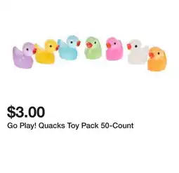 Five Below Go Play! Quacks Toy Pack 50-Count offer
